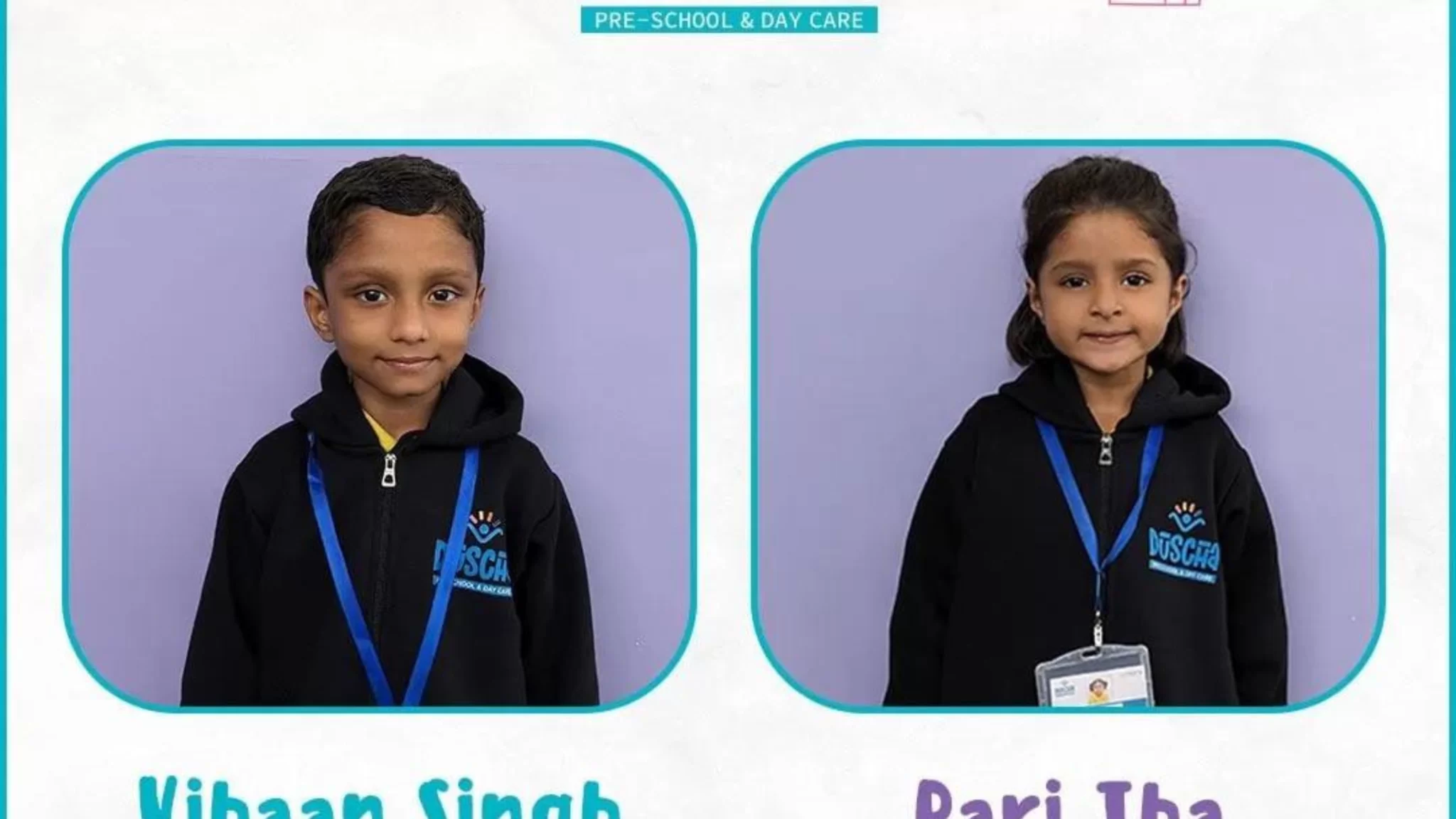 Children who received discipline and leadership award.