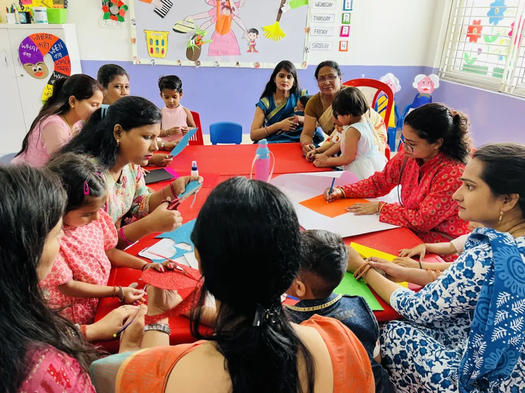 parents are telling safety tips to their children