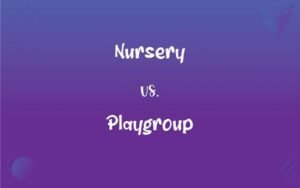 Playgroup vs Nursery