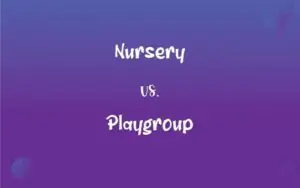 Playgroup vs Nursery